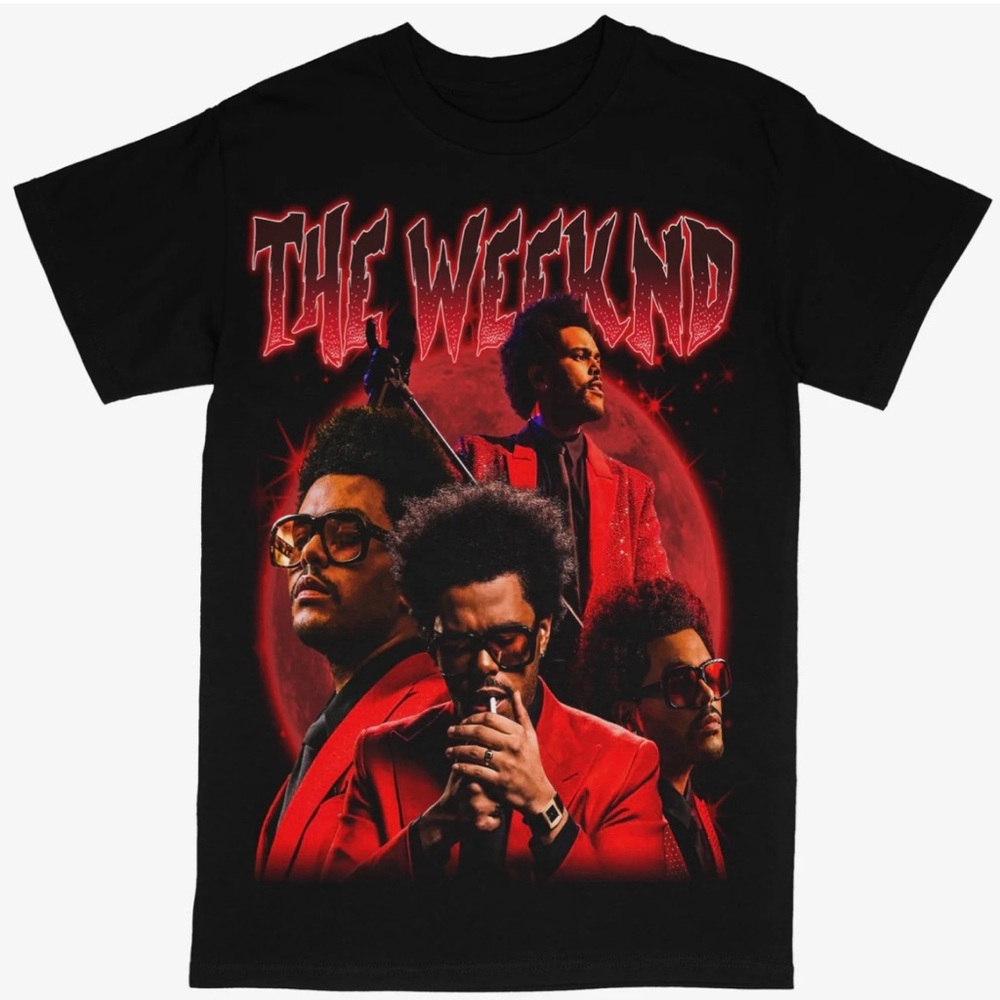 Black Cotton T-Shirt The‎ Weekend